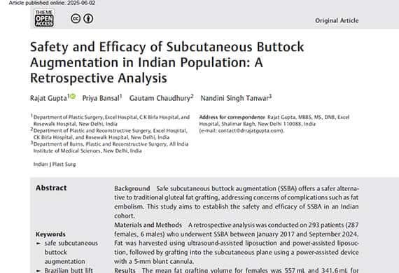 Safety-and-Efficacy-of-Subcutaneous-Buttock-Augmentation-in-Indian-Population Safety-and-Efficacy-of-Subcutaneous-Buttock-Augmentation-in-Indian-Population